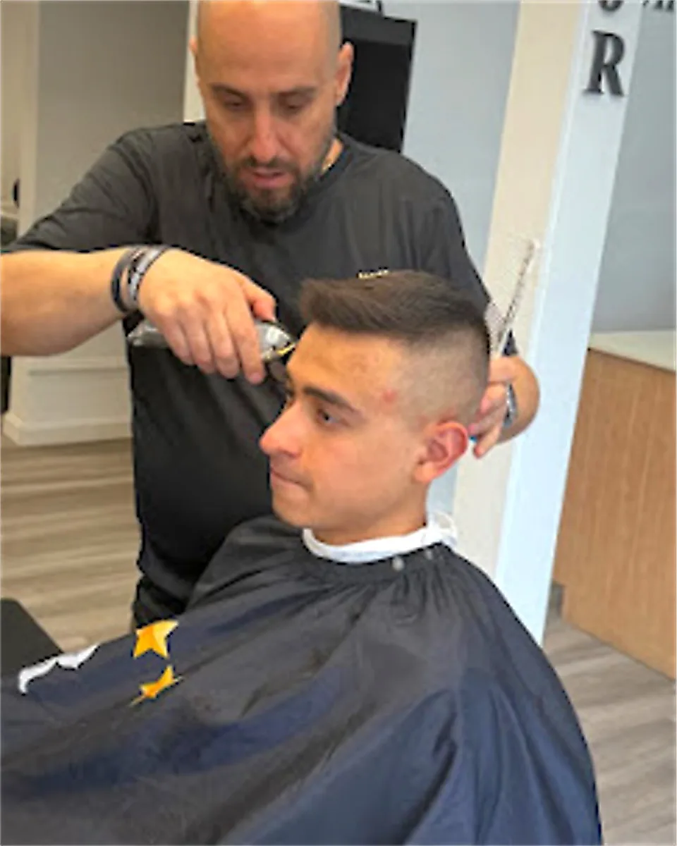 Eddie at JR Barbershop